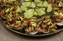 Ostiones Con Ceviche de Camaron 1/2 Docena