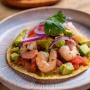 Tostada de Ceviche de Camaron