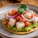 Tostada de Ceviche de Pescado